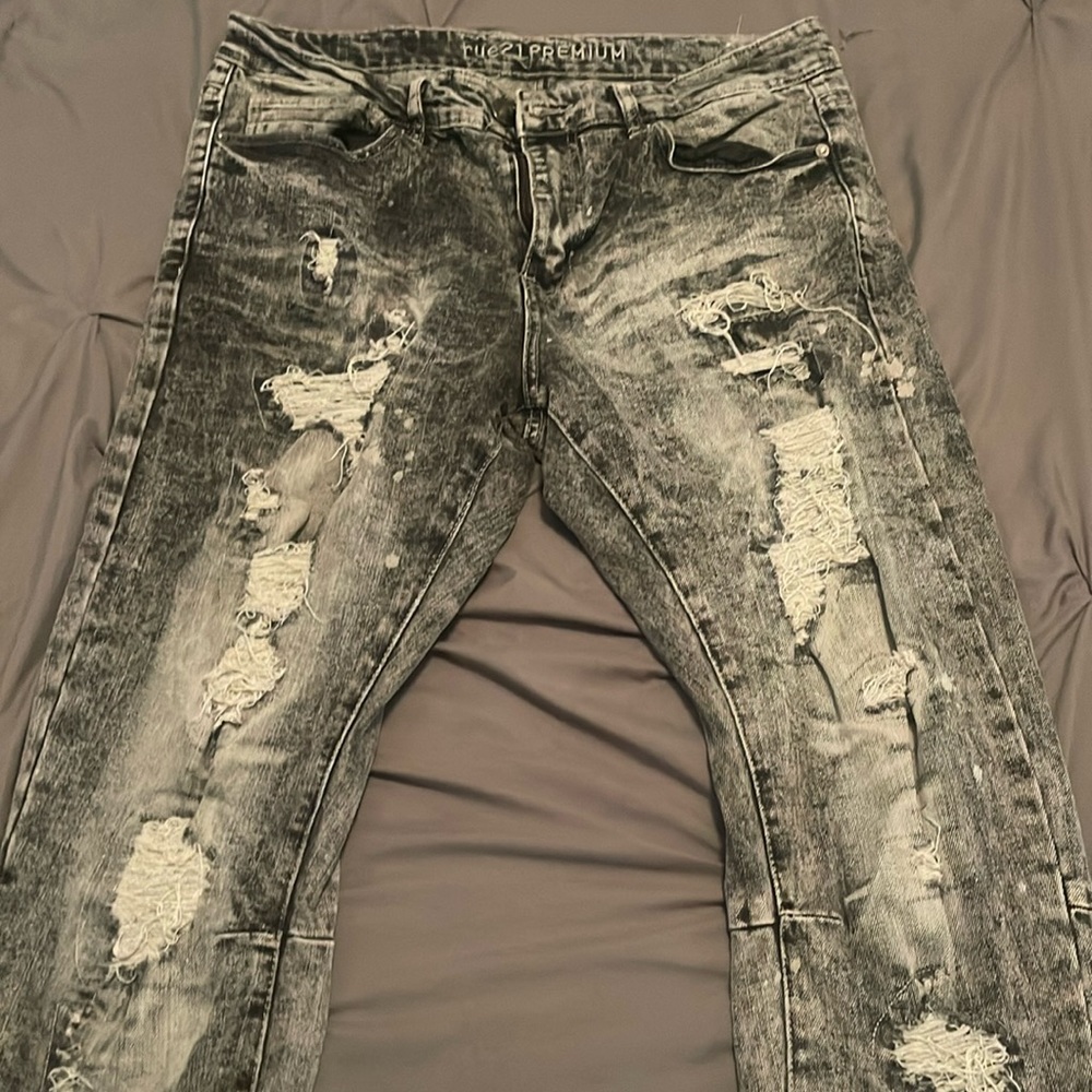 34/34 Rue21 Supreme Flex Skinny Arc Dark/Light Grey Wash
